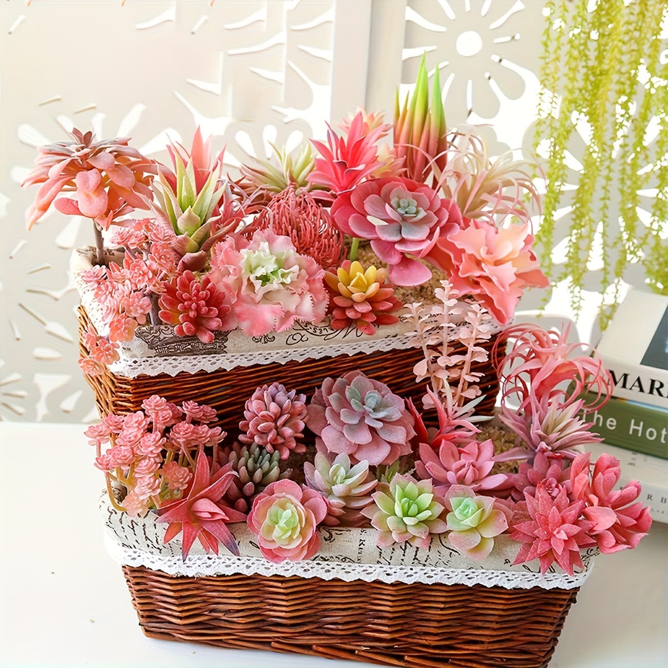 27-Piece Realistic Unpotted Mini Artificial Succulents Set 2